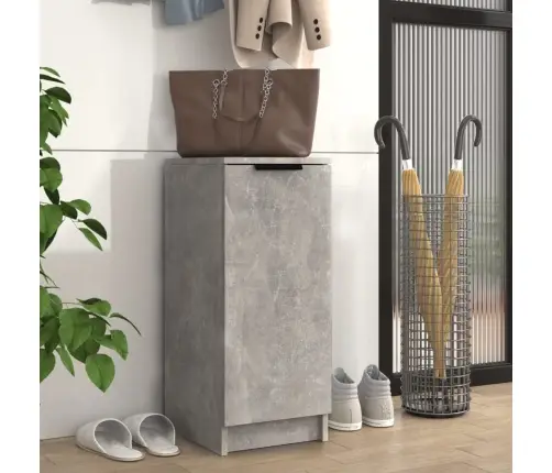 Apavu Skapītis, Betona Pelēks, 30X35X70 Cm, Inženierijas Koks Vidaxl