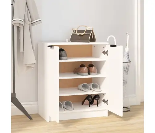 Jalatsikapp, Valge, 59 X 35 X 70 cm Tehispuit