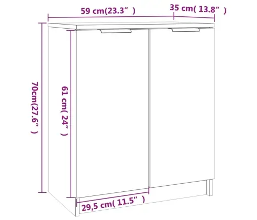 Apavu Plaukts, Melns, 59X35X70 Cm, Inženierijas Koks Vidaxl