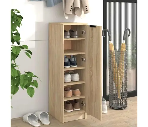 Apavu Skapītis, Ozolkoka Krāsa, 30X35X100 Cm, Inženierijas Koks Vidaxl