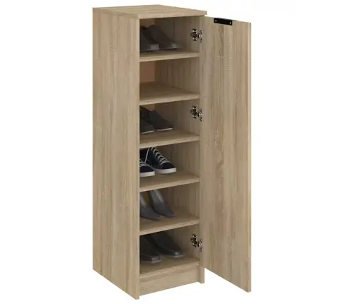 Apavu Skapītis, Ozolkoka Krāsa, 30X35X100 Cm, Inženierijas Koks Vidaxl