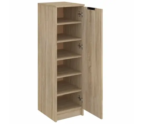 Apavu Skapītis, Ozolkoka Krāsa, 30X35X100 Cm, Inženierijas Koks Vidaxl