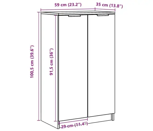 Kingakapp, Sonoma Tamm, 59 X 35 X 100,5 cm Tehispuit
