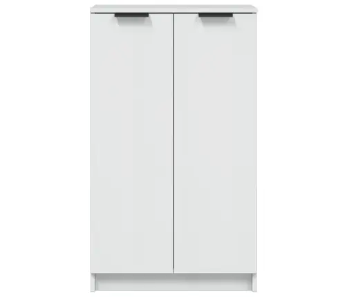 Jalatsikapp, Kõrgläikega Valge, 59X35X100,5 cm Tehispuit