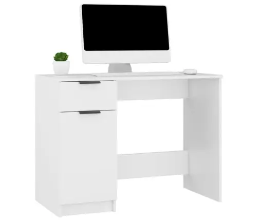 Rakstāmgalds, Balts, 100X50X75 Cm, Inženierijas Koks Vidaxl