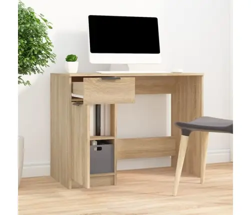 Rakstāmgalds, Ozolkoka Krāsa, 100X50X75 Cm, Inženierijas Koks Vidaxl