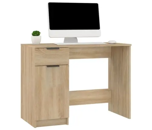 Rakstāmgalds, Ozolkoka Krāsa, 100X50X75 Cm, Inženierijas Koks Vidaxl