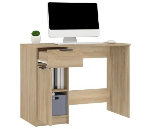 Rakstāmgalds, Ozolkoka Krāsa, 100X50X75 Cm, Inženierijas Koks Vidaxl