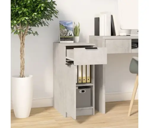 Rašomojo Stalo Spintelė, Pilka, 33,5X50X75cm Apdirbta Mediena