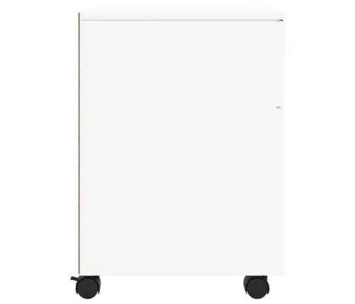 Mobiilne Dokumendikapp Ratastega, Valge, 45X38X54 cm Tehispuit