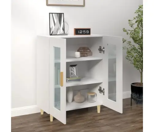 Šoninė Spintelė, Baltos Spalvos, 69,5X34X90cm Apdirbta Mediena