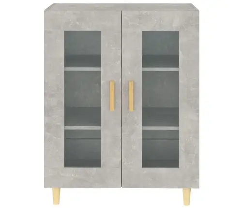 Kumode, Betona Pelēka, 69,5X34X90 Cm, Inženierijas Koks Vidaxl