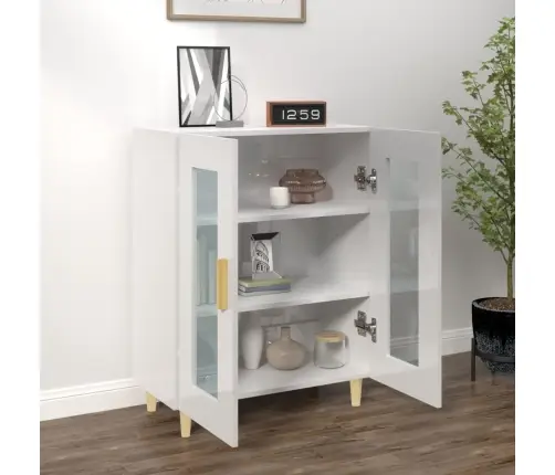 Šoninė Spintelė, Balta, 69,5X34X90cm Apdirbta Mediena, Blizgi