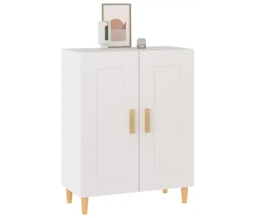 Kumode, Balta, 69,5X34X90 Cm, Inženierijas Koks Vidaxl