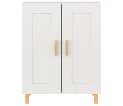 Kumode, Balta, 69,5X34X90 Cm, Inženierijas Koks Vidaxl