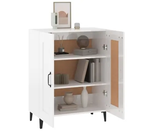 Šoninė Spintelė, Balta, 69,5X34X90cm Apdirbta Mediena, Blizgi