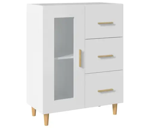 Puhvetkapp, Valge, 69,5 X 34 X 90 cm Tehispuit