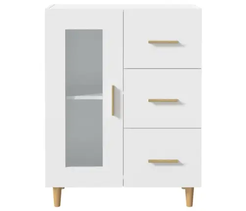 Puhvetkapp, Valge, 69,5 X 34 X 90 cm Tehispuit