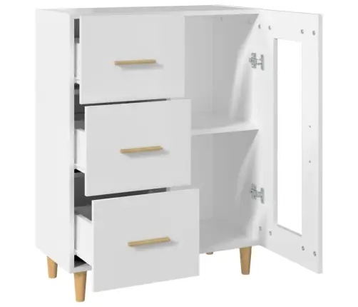 Puhvetkapp, Valge, 69,5 X 34 X 90 cm Tehispuit