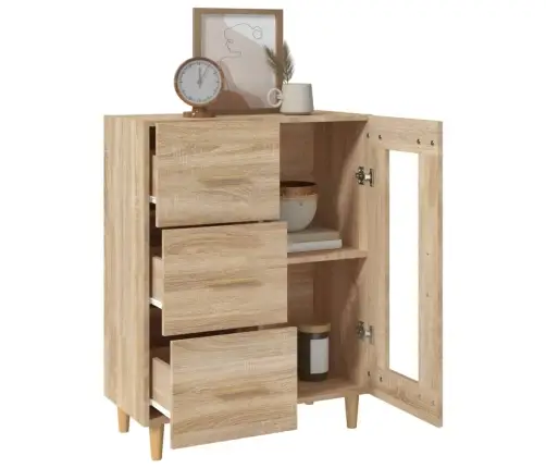 Šoninė Spintelė, Sonoma Ąžuolo, 69,5X34X90cm Apdirbta Mediena