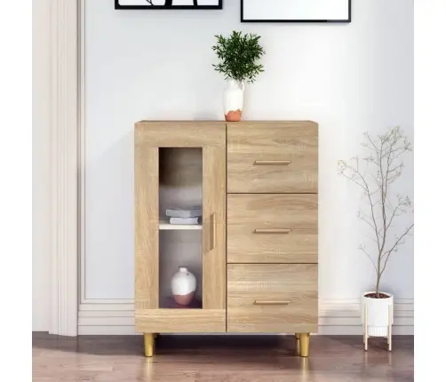 Šoninė Spintelė, Sonoma Ąžuolo, 69,5X34X90cm Apdirbta Mediena