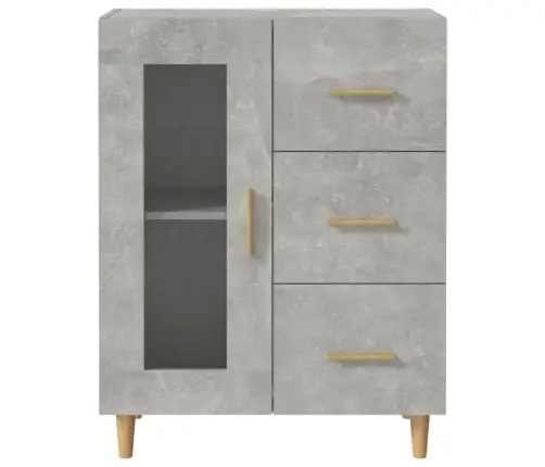 Šoninė Spintelė, Betono Pilka, 69,5X34X90cm Apdirbta Mediena