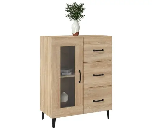 Kumode, Ozolkoka Krāsa, 69,5X34X90 Cm, Inženierijas Koks Vidaxl