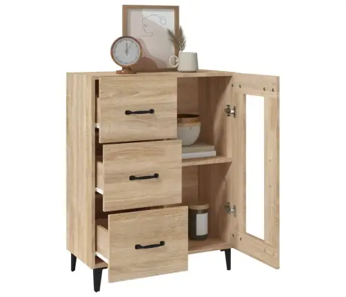 Kumode, Ozolkoka Krāsa, 69,5X34X90 Cm, Inženierijas Koks Vidaxl