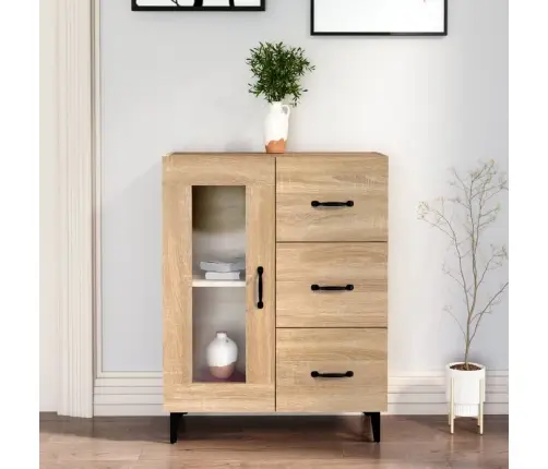 Kumode, Ozolkoka Krāsa, 69,5X34X90 Cm, Inženierijas Koks Vidaxl