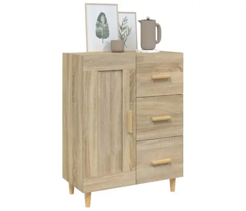 Kumode, Ozolkoka Krāsa, 69,5X34X90 Cm, Inženierijas Koks Vidaxl