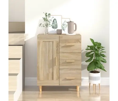 Kumode, Ozolkoka Krāsa, 69,5X34X90 Cm, Inženierijas Koks Vidaxl