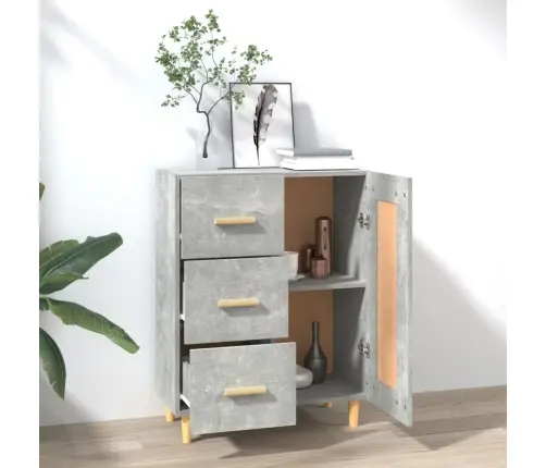 Puhvetkapp, Betoonhall, 69,5 X 34 X 90 cm Tehispuit