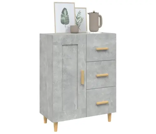 Puhvetkapp, Betoonhall, 69,5 X 34 X 90 cm Tehispuit