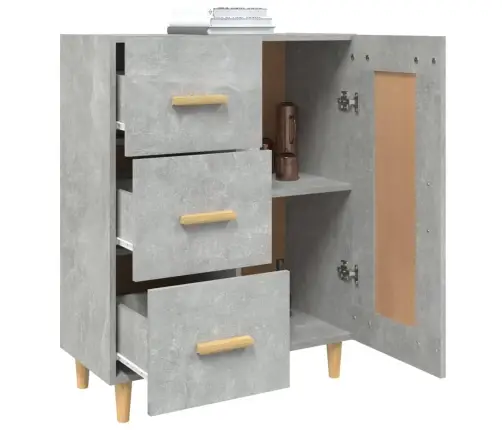 Puhvetkapp, Betoonhall, 69,5 X 34 X 90 cm Tehispuit