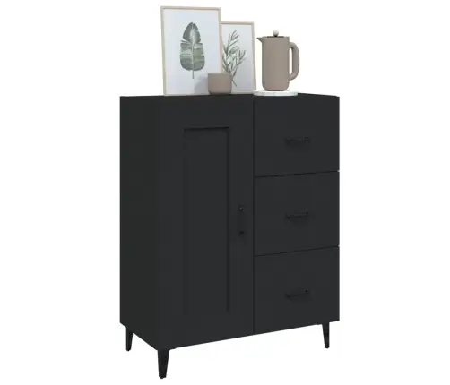 Puhvetkapp, Must, 69,5 X 34 X 90 cm Tehispuit