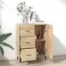 Kumode, Ozolkoka Krāsa, 69,5X34X90 Cm, Inženierijas Koks Vidaxl