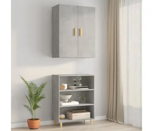 Piekarams Skapītis, Betona Pelēks, 69,5X34X90 Cm Vidaxl