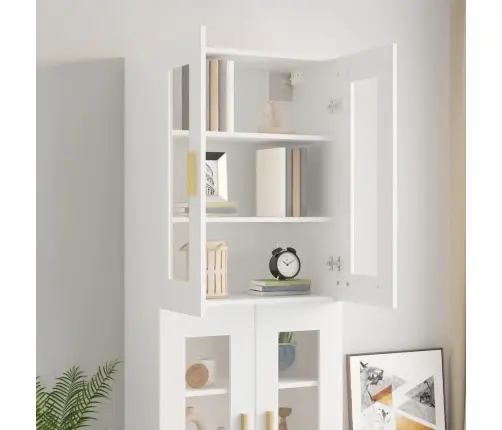 Pakabinama Sieninė Spintelė, Baltos Spalvos, 69,5X34X90Cm