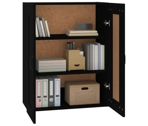 Piekarams Skapītis, Melns, 69,5X32,5X90 Cm Vidaxl