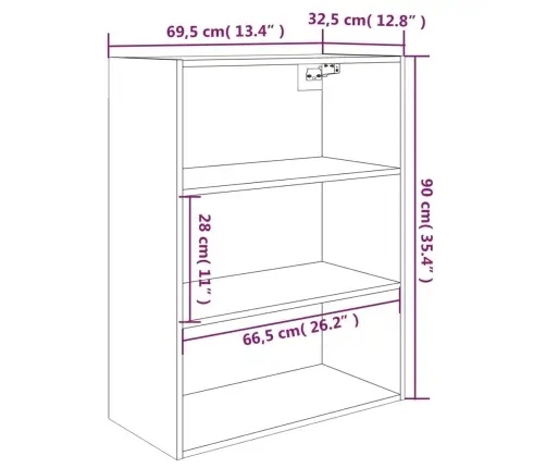 Piekarams Plaukts, Melns, 69,5X32,5X90 Cm Vidaxl Piekarams Plaukts, Melns, 69,5X32,5X90 Cm Vidaxl