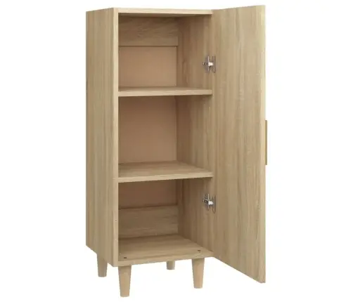 Kumode, Ozolkoka Krāsa, 34,5X34X90 Cm, Inženierijas Koks Vidaxl