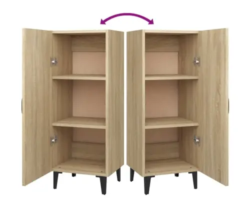 Kumode, Ozolkoka Krāsa, 34,5X34X90 Cm, Inženierijas Koks Vidaxl Kumode, Ozolkoka Krāsa, 34,5X34X90 Cm, Inženierijas Koks Vidaxl