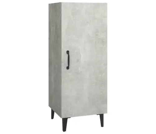 Kumode, Betona Pelēka, 34,5X34X90 Cm, Inženierijas Koks Vidaxl