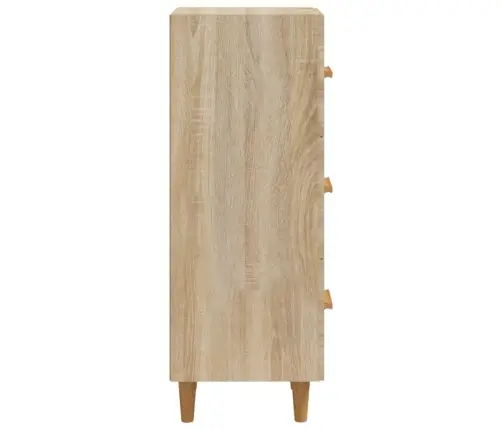 Kumode, Ozolkoka Krāsa, 34,5X34X90 Cm, Inženierijas Koks Vidaxl