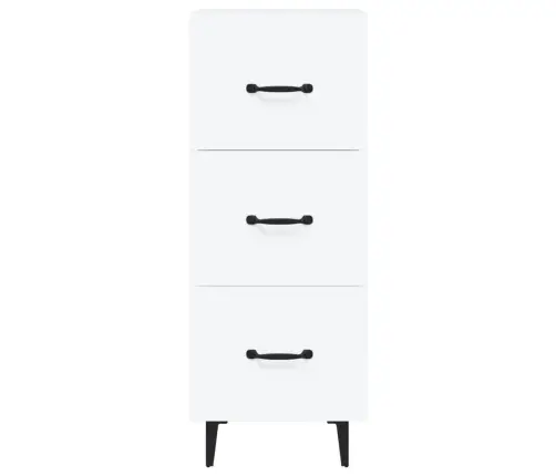 Šoninė Spintelė, Baltos Spalvos, 34,5X34X90cm Apdirbta Mediena