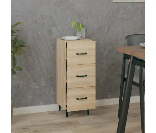 Puhvetkapp, Sonoma Tamm, 34,5 X 34 X 90 Cm Tehispuit