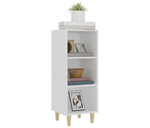 Plaukts, Balts, 34,5X32,5X90 Cm, Inženierijas Koks Vidaxl