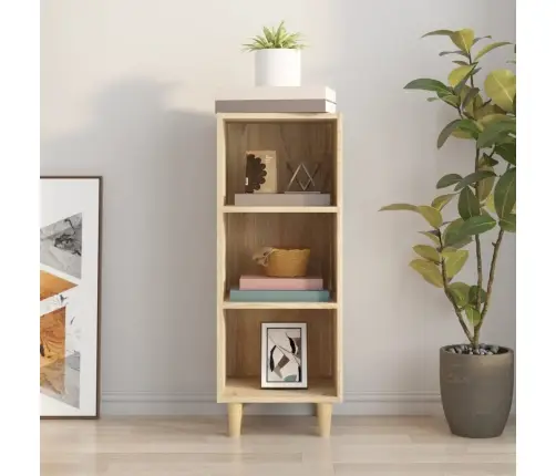 Plaukts, Ozolkoka Krāsa, 34,5X32,5X90 Cm, Inženierijas Koks Vidaxl