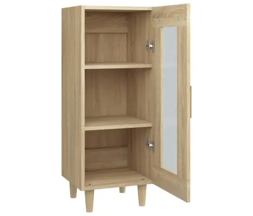 Kumode, Ozolkoka Krāsa, 34,5X34X90 Cm, Inženierijas Koks Vidaxl