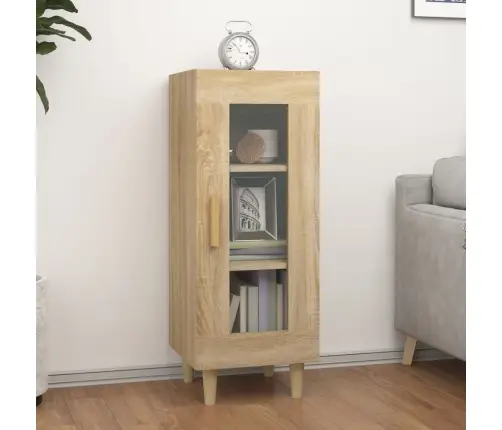 Kumode, Ozolkoka Krāsa, 34,5X34X90 Cm, Inženierijas Koks Vidaxl